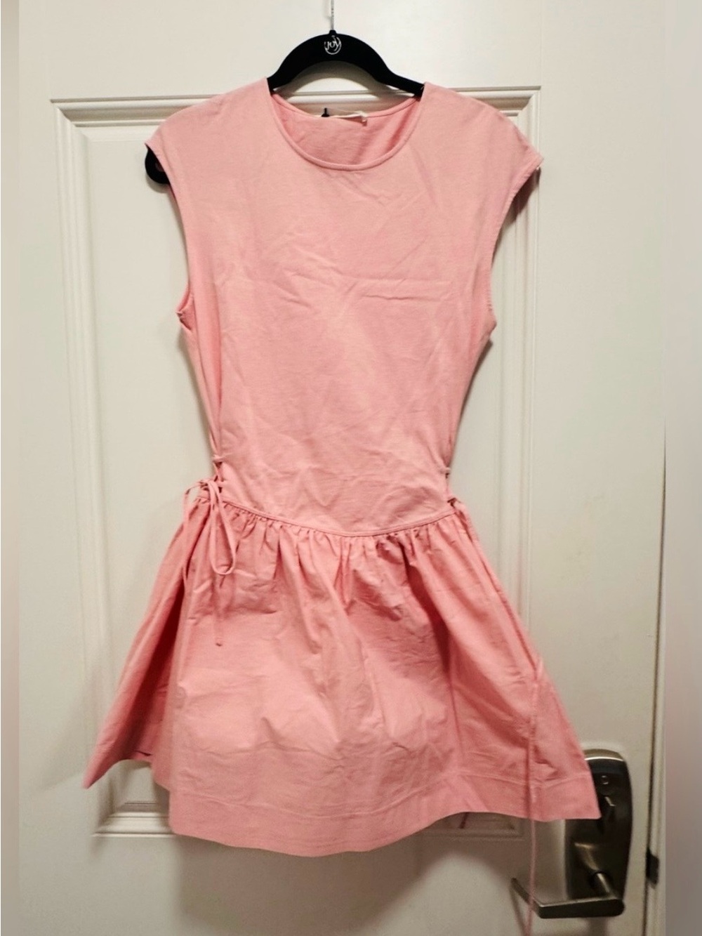 Zara Girls Light Pink Sleeveless Tie-Waist Dress
